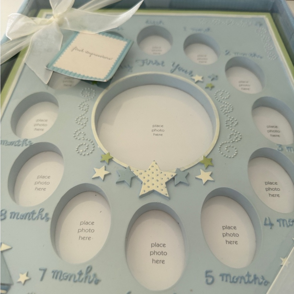 Baby's First Year Blue Photo Frame - Picture 3 of 4